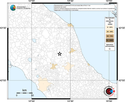 Mappa territorio comunale con almeno 3 questionari