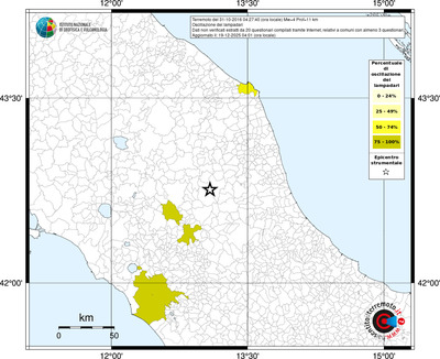 Mappa territorio comunale con almeno 3 questionari