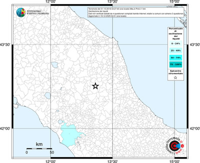 Mappa territorio comunale con almeno 3 questionari