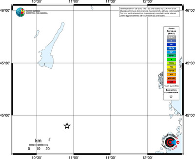 Mappa EMS - territori località