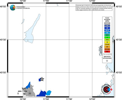 Mappa EMS - territori comuni