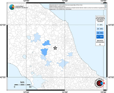 Mappa territorio comunale con almeno 3 questionari