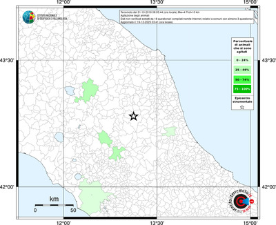 Mappa territorio comunale con almeno 3 questionari