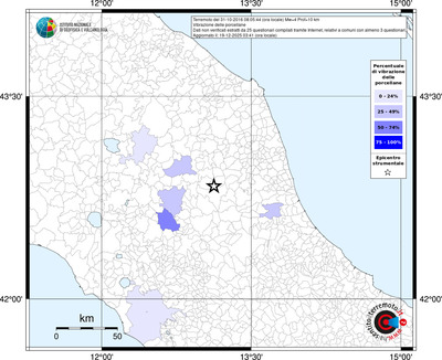 Mappa territorio comunale con almeno 3 questionari