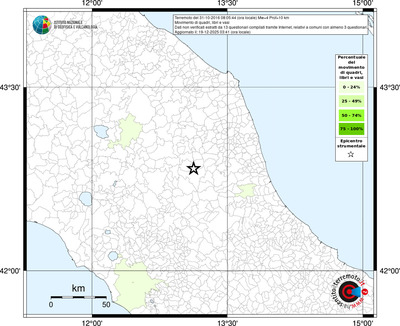 Mappa territorio comunale con almeno 3 questionari