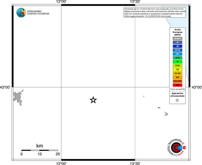 Mappa EMS - territori località