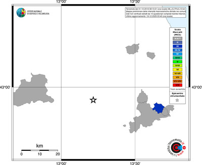Mappa MCS - territori comuni
