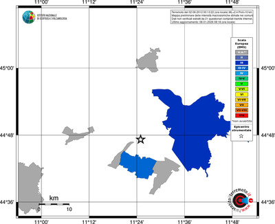 Mappa EMS - territori comuni
