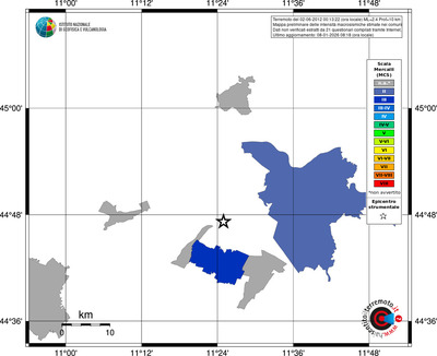 Mappa MCS - territori comuni