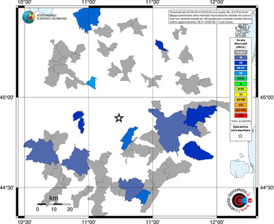 Mappa MCS - territori comuni