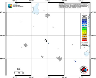 Mappa EMS - territori località
