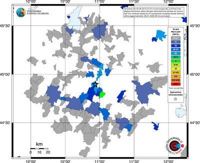 Mappa MCS - territori comuni