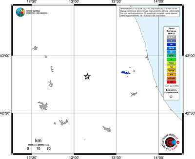 Mappa EMS - territori località