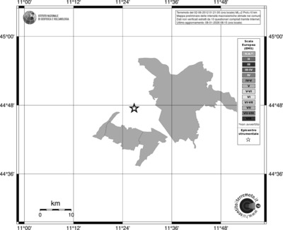 Mappa EMS - territori comuni