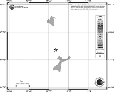 Mappa EMS - territori comuni