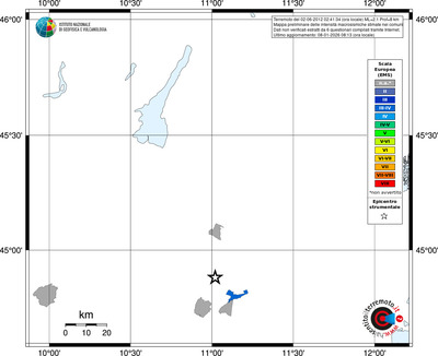 Mappa EMS - territori comuni