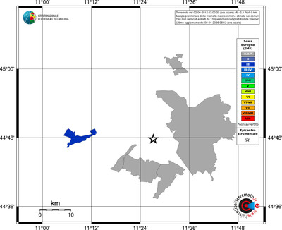 Mappa EMS - territori comuni