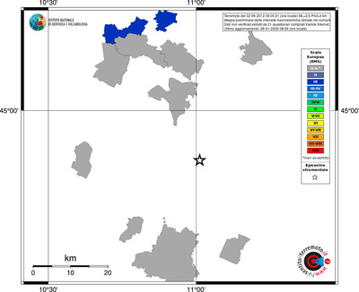 Mappa EMS - territori comuni