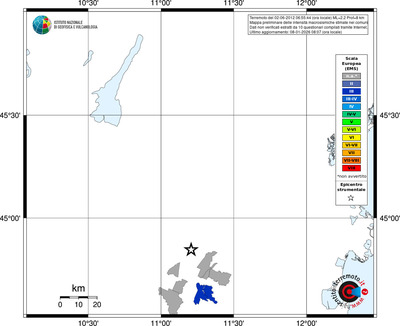 Mappa EMS - territori comuni