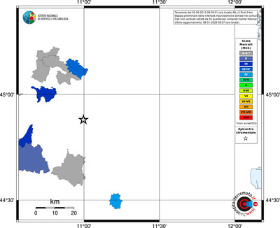 Mappa MCS - territori comuni