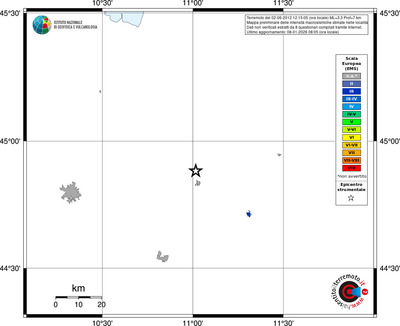 Mappa EMS - territori località