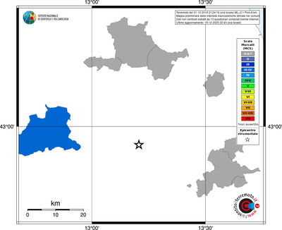Mappa MCS - territori comuni