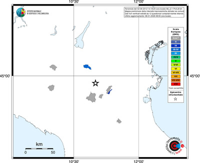 Mappa EMS - territori comuni