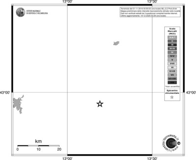 Mappa MCS - territori località