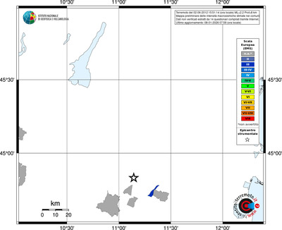 Mappa EMS - territori comuni