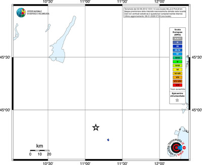 Mappa EMS - territori località