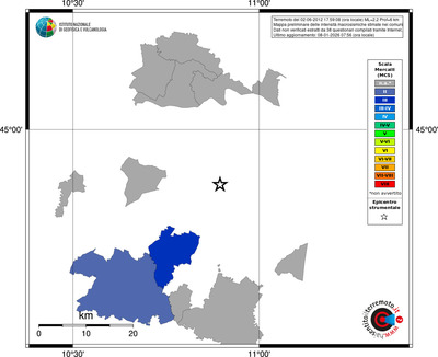 Mappa MCS - territori comuni