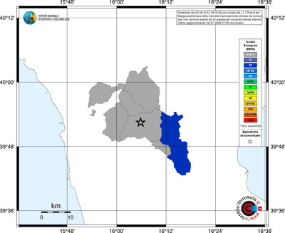 Mappa EMS - territori comuni