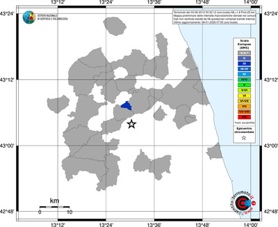 Mappa EMS - territori comuni