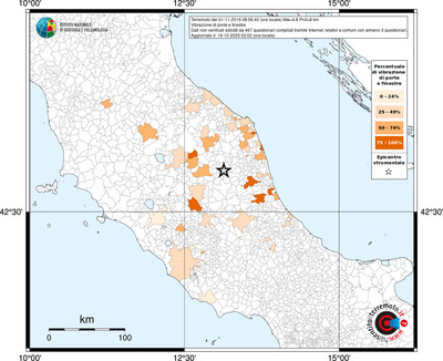 Mappa territorio comunale con almeno 3 questionari