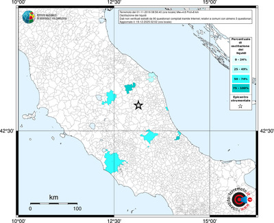 Mappa territorio comunale con almeno 3 questionari