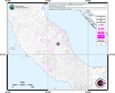 Mappa territorio comunale con almeno 3 questionari