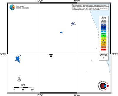 Mappa MCS - territori località