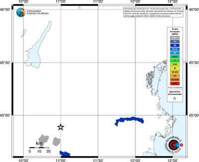 Mappa EMS - territori comuni