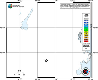 Mappa EMS - territori località