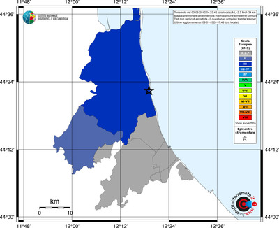 Mappa EMS - territori comuni