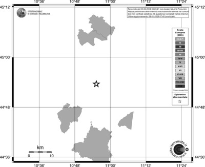 Mappa EMS - territori comuni