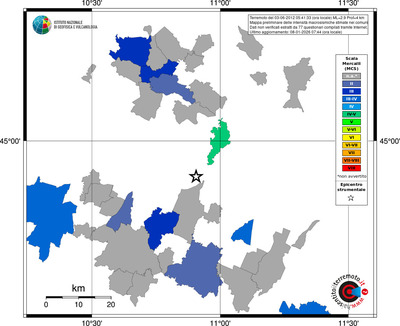 Mappa MCS - territori comuni