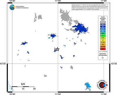 Mappa EMS - territori località