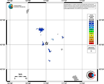 Mappa EMS - territori località