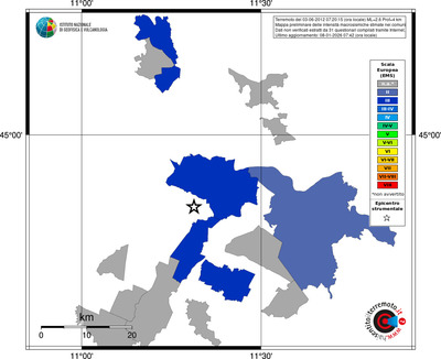 Mappa EMS - territori comuni