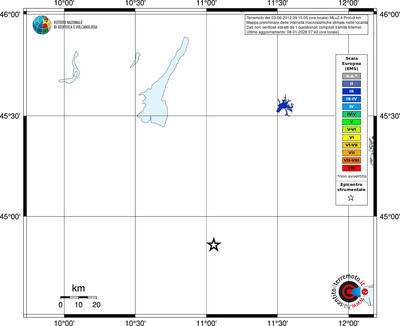 Mappa EMS - territori località