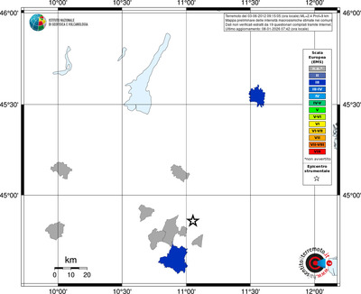Mappa EMS - territori comuni