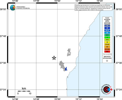 Mappa EMS - territori località