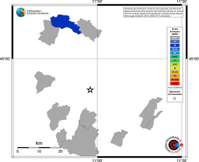 Mappa EMS - territori comuni