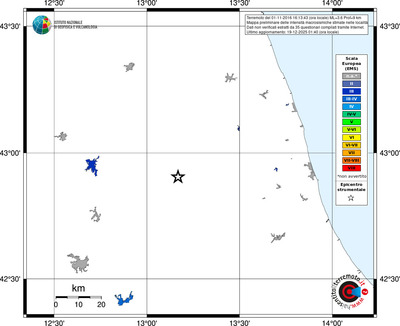 Mappa EMS - territori località